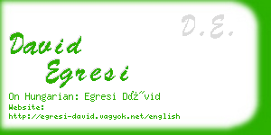 david egresi business card